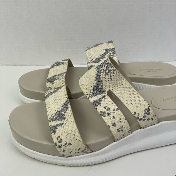 Cole Haan 2. Zerogrand Snake Print Slotted Slide Sandals W13317 Womens Sz 10.5 - Picture 4 of 16